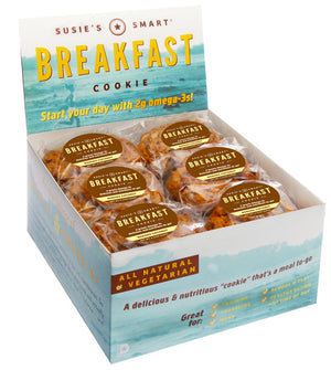 Box of 18 Banana Coconut Breakfast Cookies -- all-natural and rich in Omega-3s!