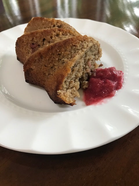 Another Rhubard Cake -- this time with Almond Flour