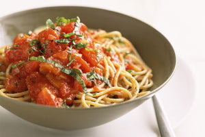 Pasta with fresh Tomato Sauce can be a balanced, high Omega-3 dinner too!