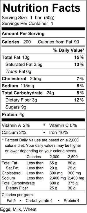 Case of 72 Cocoa "Bites" -- half the size of a Breakfast Cookie